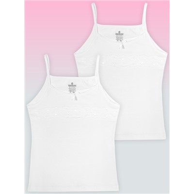 4212-01 Майка для девочки белая (BAYKAR)