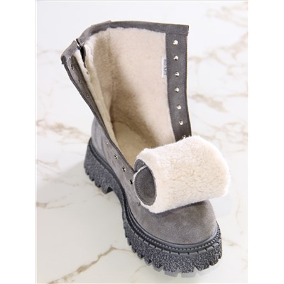 Ботинки ED'ART 327.22511'gr.Серый замок замша