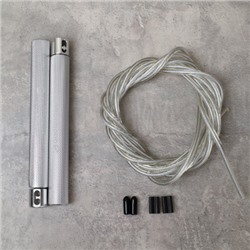 Cкакалка скоростная Woohooo Tempesta Hard Pro / длина 4.5mm/3m, ручки 1.8х15.8 см  / Вес 240g / Silver / уп48