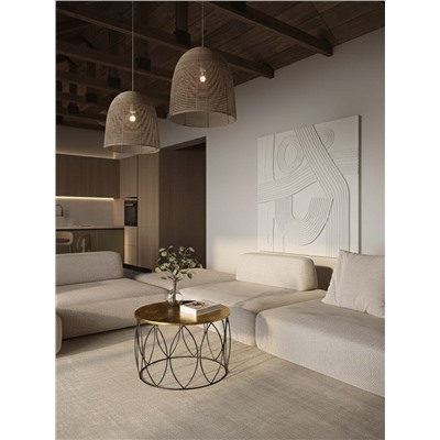 Столик журнальный круглый «Лепестки», 53×46×63.5 см, алюминий, железо