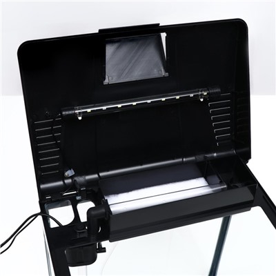 Аквариум SeaStar LS-380F в комплекте: LED-лампа, фильтр, 30 л, черный
