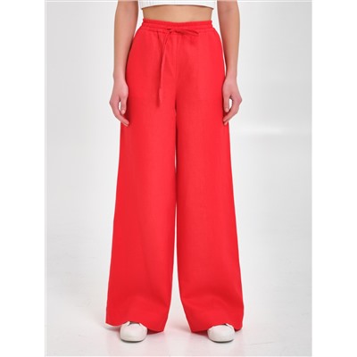 Брюки красные с карманами