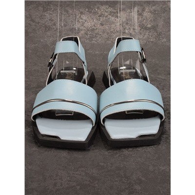 08-PEY183-5 LIGHT BLUE Босоножки женские (натуральная кожа)
