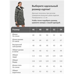 Куртка зимняя женская классическая с капюшоном темно-серого цвета 7671TC