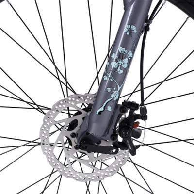 Велосипед 26" рама 17" 21sp COMIRON SAKURA голубой дымный
