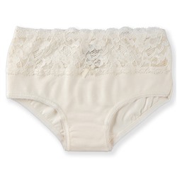 5940-08 Трусы для девочек с кружевом кремовые (BAYKAR)