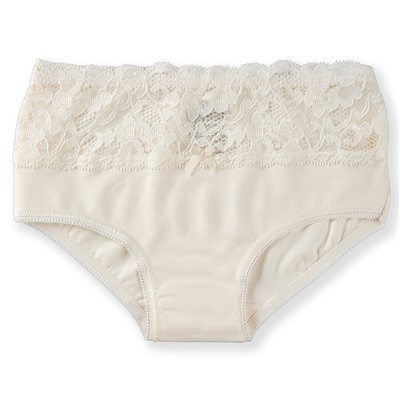 5940-08 Трусы для девочек с кружевом кремовые (BAYKAR)