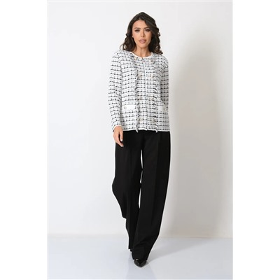 Жакет Д 3302/бело-черный