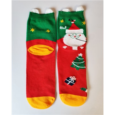 Носки НГ р.35-40 "New Year's magic" Санта