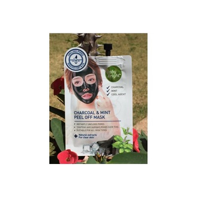 Маска-пленка с углем и мятой от Baby Bright, Charcoal & Mint Peel Off Mask, 10 гр