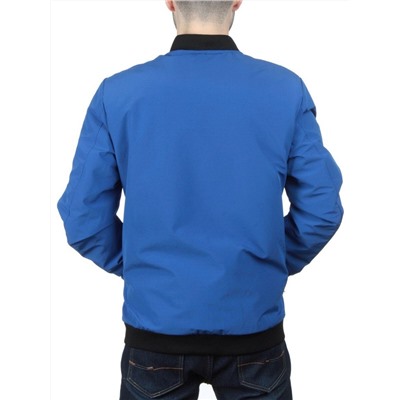 EM25056 BLUE Куртка-бомбер мужская демисезонная (100 гр. синтепон)