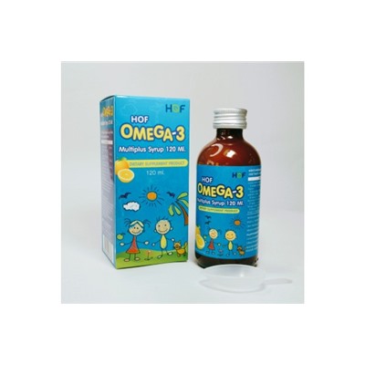 Мультивитаминный сироп для детей Hof Omega-3 Multiplus Syrup Dietary Supplement Product, 120 мл.