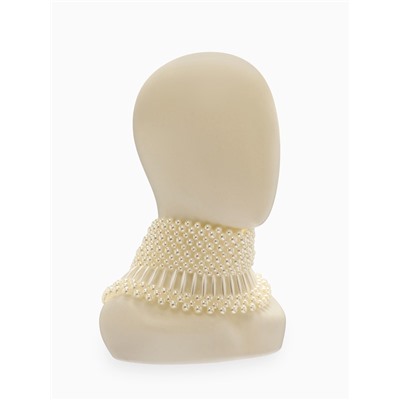 Колье-чокер жемчуг «Богема», d=8, 10, 12, белое