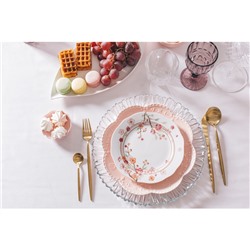 Столовые приборы Magistro «Фолк», 4 предмета, нержавеющая сталь, золотистые