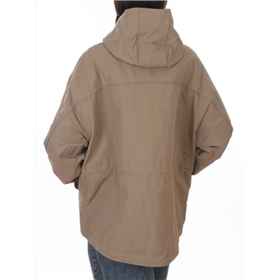 3090 DK. BEIGE Куртка демисезонная женская (100 гр. холлофайбер)