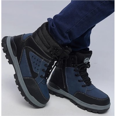 Ботинки зима Зебра 18783-5 син ( 1,5)