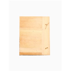 Записная книжка плетёная, 48 листов, 17×22×2 см, зелёная