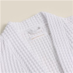 Халат вафельный женский SL HOME: Boho «Блан де Блан», хлопок 100%, белый