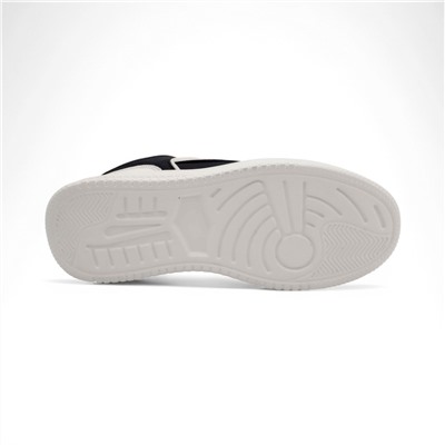 Кроссовки из натуральной кожи PDH342-1 черно белые