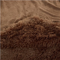 Плед пушистый Коричневый 2019A06 210/230