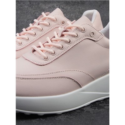 03-YH262-2 PINK Кроссовки женские (натуральная кожа)