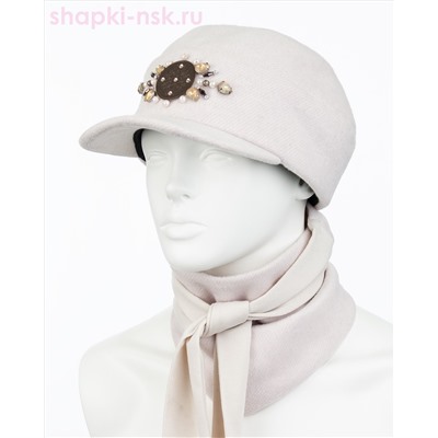 Аюна стразы Комплект флис (бейсболка+бактус) (57-59)