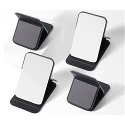 Зеркало карманное складное из экокожи, 10,5*7 см.