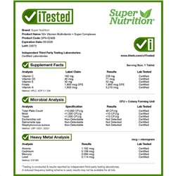 Super Nutrition, SimplyOne®, мультивитамины и суперкомплексы для женщин старше 50 лет, без железа, 90 таблеток