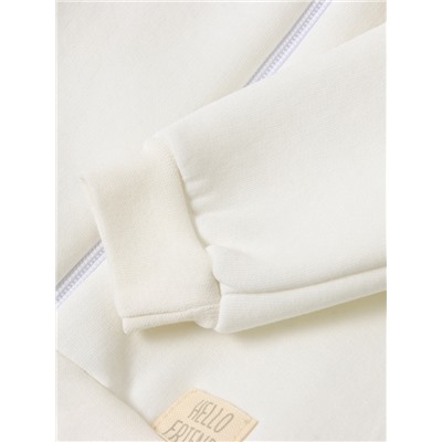 Костюм (толстовка и брюки) Крошка Я, BASIC LINE, рост 62-68 см, цвет молочный