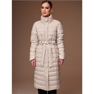 Пуховик женский светло-бежевый