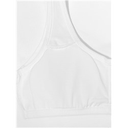 4409-01 Топ с поролоном белый (BAYKAR)