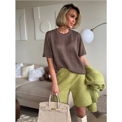 Шорты - букле, Лайм