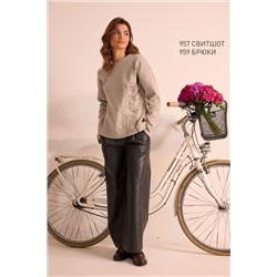 NiV NiV fashion 957 бежевый-меланж, Свитшот