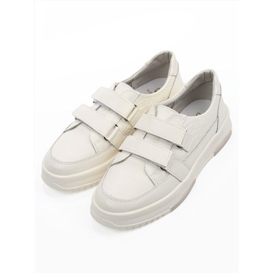 03-C138-2 LT. BEIGE Полуботинки спортивные женские (натуральная кожа)