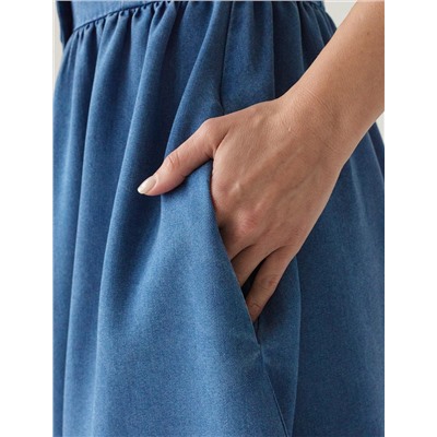 Платье из лиоцелла под деним