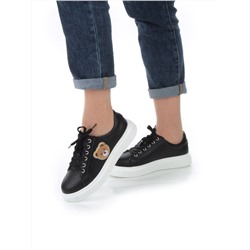 05-SD12-3D BLACK Кроссовки женские (натуральная кожа)