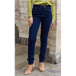 Джинсы утепленные женские F022-0125W navy