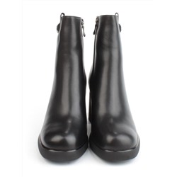 04-M3-2271 BLACK Ботильоны зимние женские (натуральная кожа, натуральный мех)