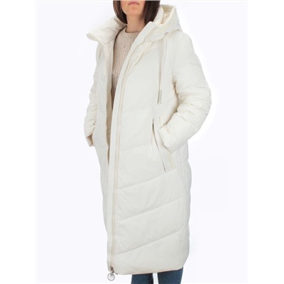 126 WHITE Пальто зимнее женское (200 гр. холлофайбер)