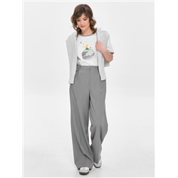 Футболка оверсайз белая с принтом