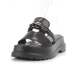 08-PEY254-2 BLACK Босоножки женские (натуральная кожа)