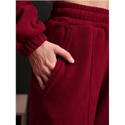 Костюм женский из флиса бордо