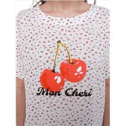 Блузка из муслина с принтом