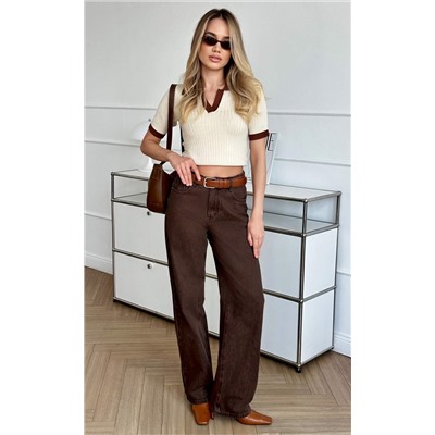 Джинсы жен. P222-0134-1 brown