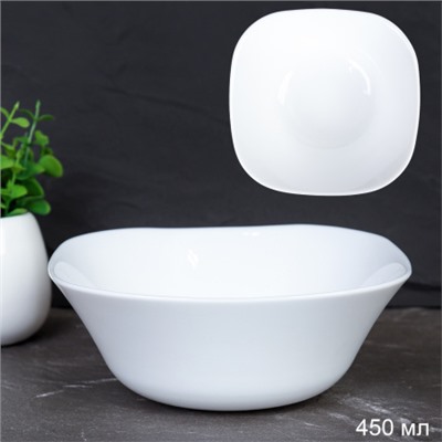 Салатник квадратный 450 мл 140 мм белый / FSW-55XN (WHITE) /уп 6/72/
