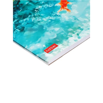 Альбом для рисования Hatber «Золотые рыбки» А4, 20 листов, склейка с трёх сторон, обложка из мелованной бумаги