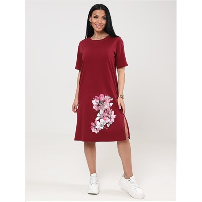 Антуриум - туника бордовый