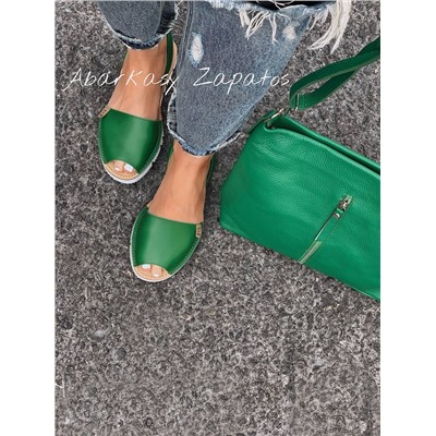 Босоножки-Абаркасы из натуральной кожи от AB.Zapatos · 3202 encina АКЦИЯ
