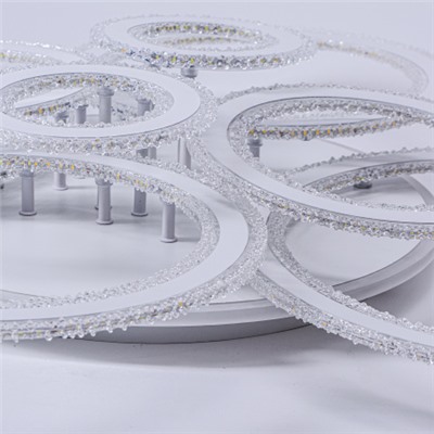 Стационарный светильник / LED-люстра потолочная. Цвет: белый (552W / 1125*840*180)" / LED white + yellow 3000K~6500K / K26023W/2+2+2+2 / уп 1