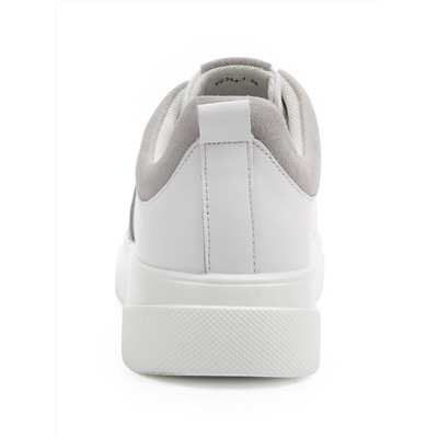 03-YC354-1 WHITE Полуботинки спортивные женские (натуральная кожа, натуральная замша)